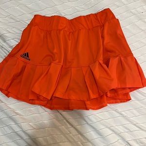 Orange Adidas tennis skirt